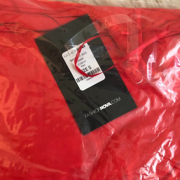 NWT Fashion Nova Mini Dress in Red Size Small - Picture 5 of 6